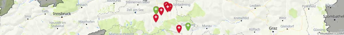 Kartenansicht für Apotheken-Notdienste in der Nähe von Göriach (Tamsweg, Salzburg)